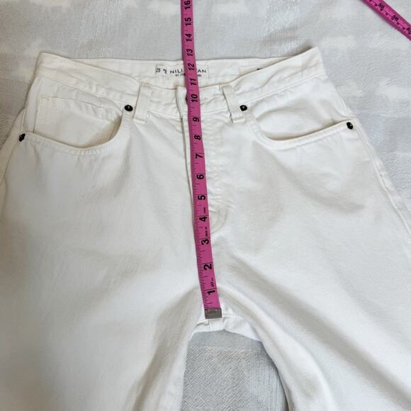 Nili Lotan Juliet High Waist Jeans in Cream Wash Size 25 - Picture 7 of 16